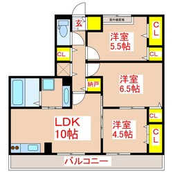 セジュールサンセールの物件間取画像